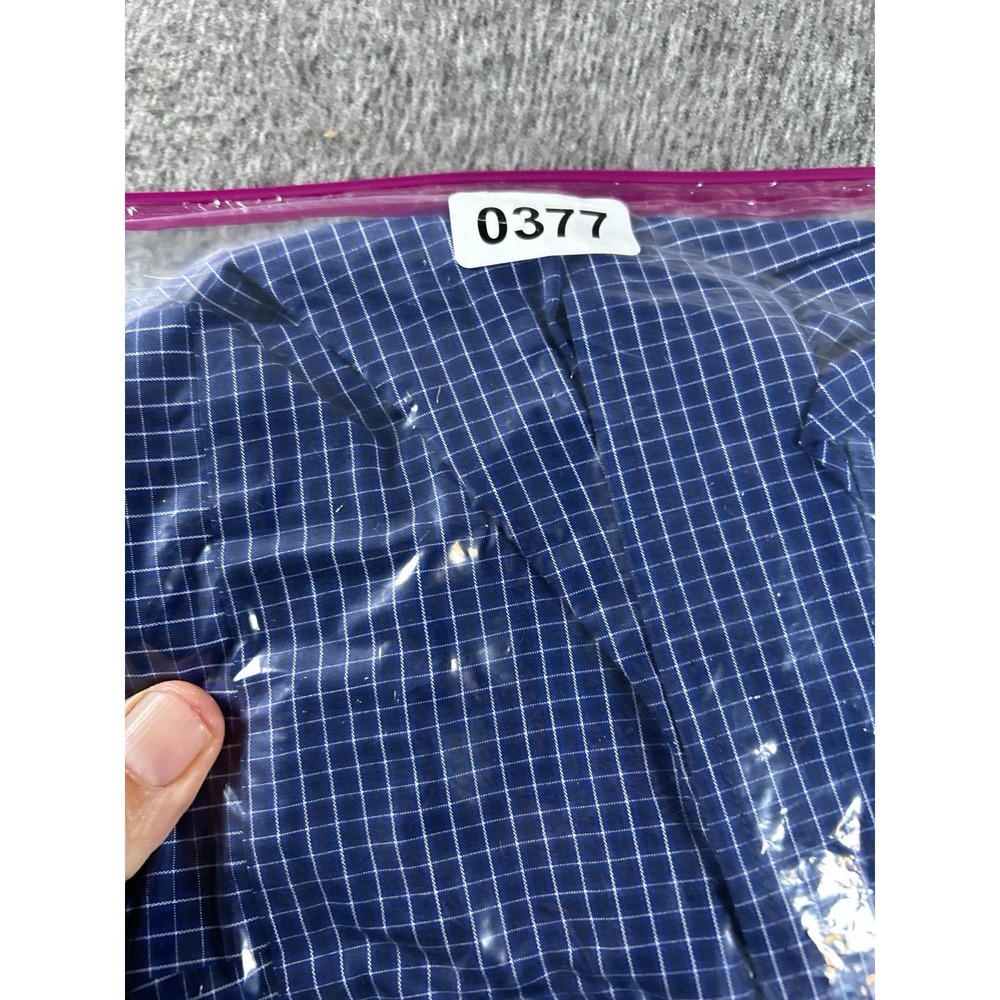 Brooks Brothers 346 Shirt Mens XL Blue Check Button Down Long Sleeve Casual - Picture 8 of 8
